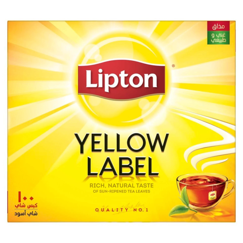 Lipton Yellow Label Black Tea Value Pack 100 Teabags