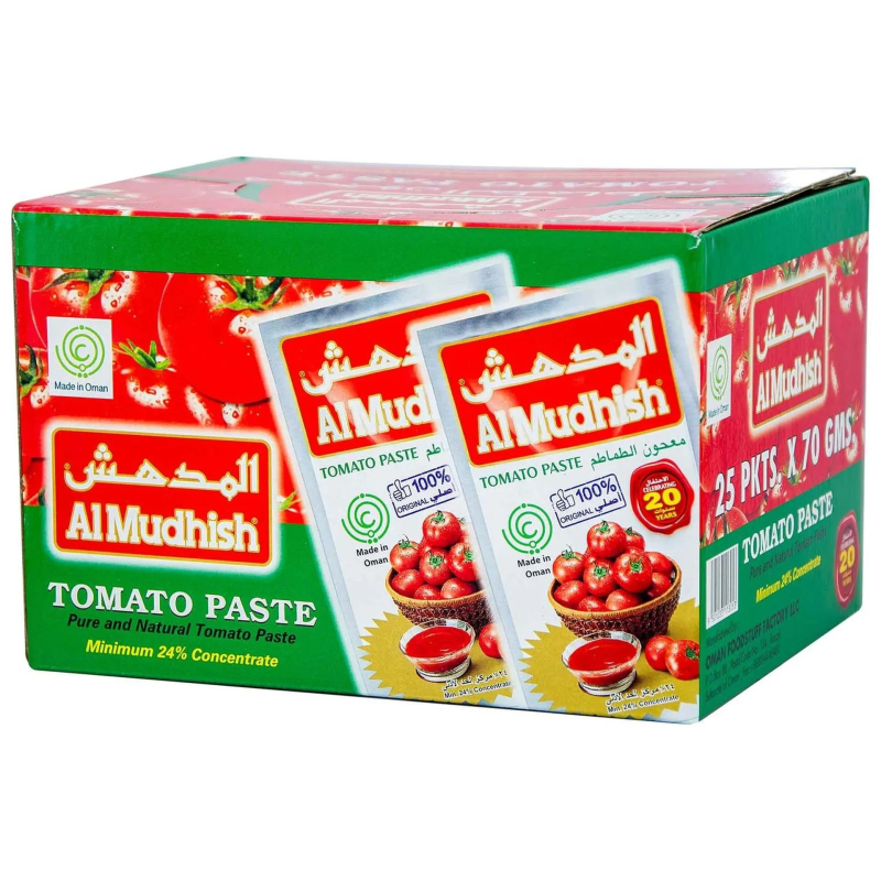Al Mudhish Tomato Paste 70g x 25 pkts