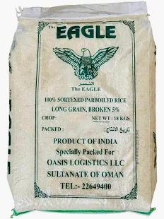 Parboiled Rice Ind. 18kgs