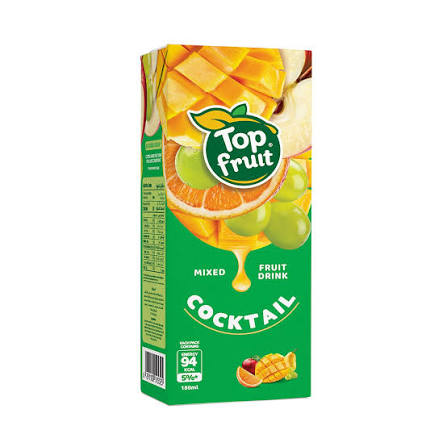 Top Fruit No Added Sugar Cocktail Fruit Drink 180 ml